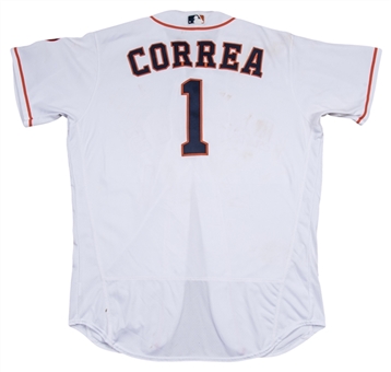 2016 Carlos Correa Game Used Houston Astros Home Jersey for Walk Off Hit on 05/24/16 (MLB Authenticated)